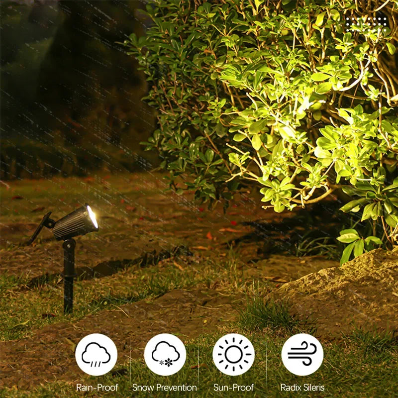 LED-havelampe med solcellereflektor og skumringssensor