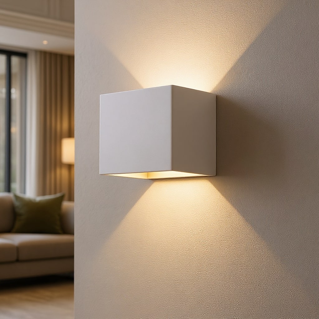 Trådløs Væglampe til Indendørs og Udendørs Brug | LED-lampe med Batteri og Sensor | GlowCube