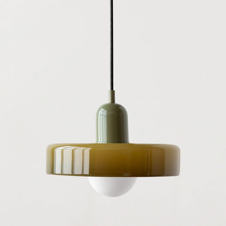 Geometrisk Bauhaus-loftlampe i glas