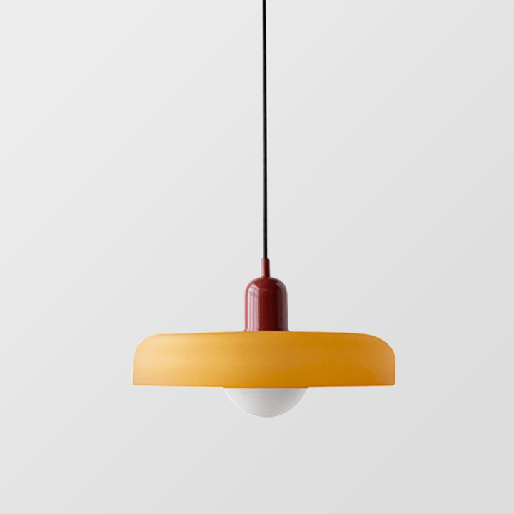 Geometrisk Bauhaus-loftlampe i glas