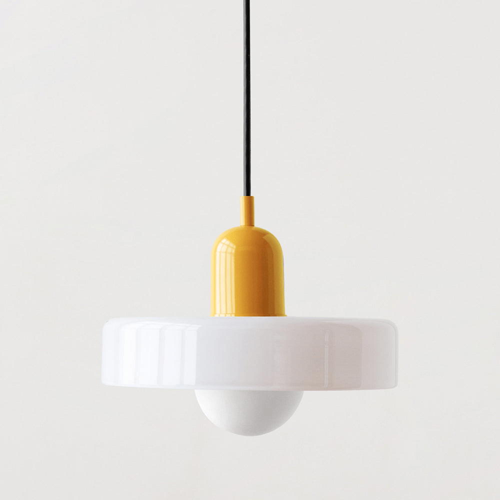 Geometrisk Bauhaus-loftlampe i glas