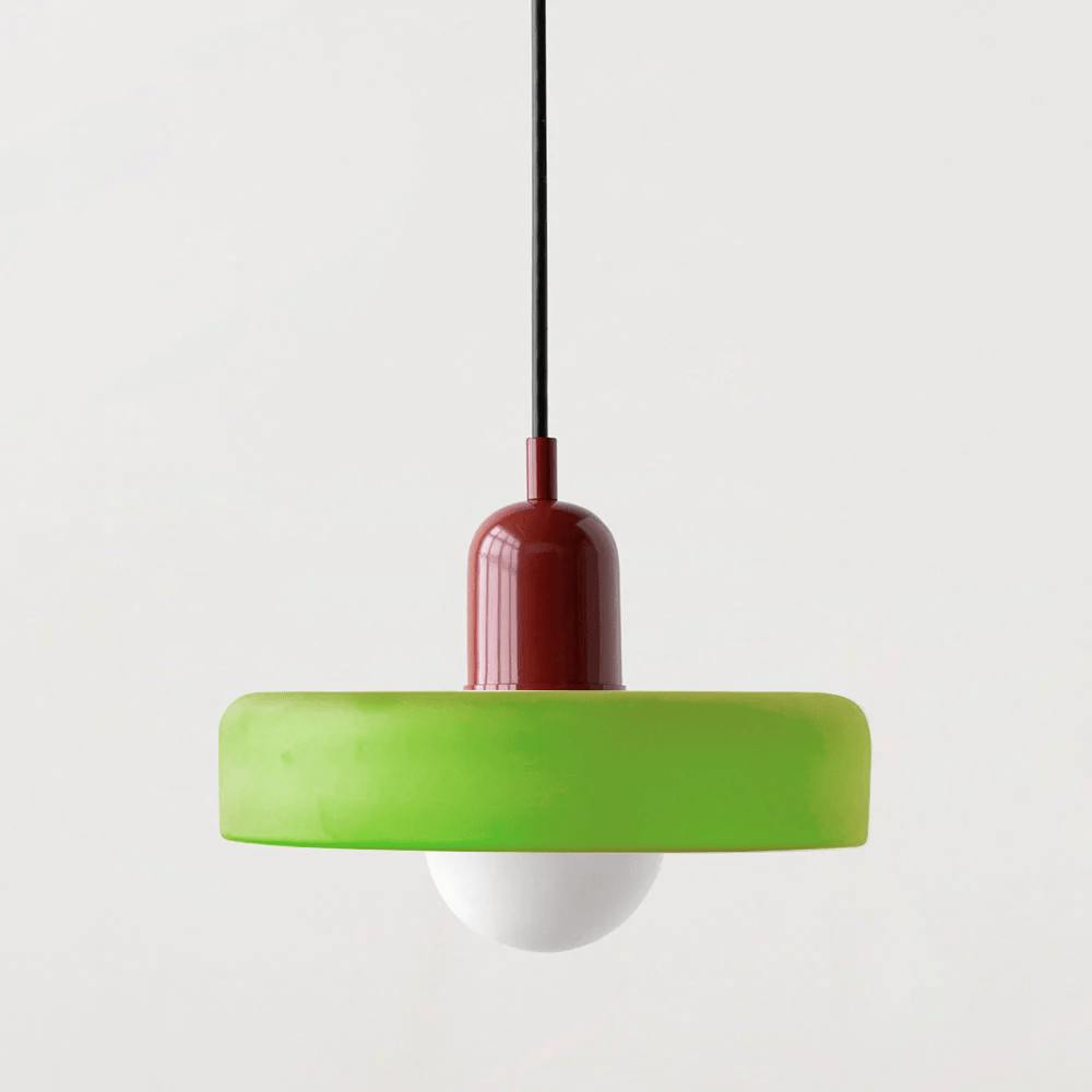 Geometrisk Bauhaus-loftlampe i glas