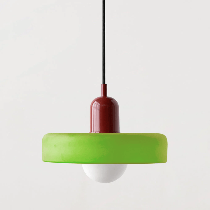 Geometrisk Bauhaus-loftlampe i glas