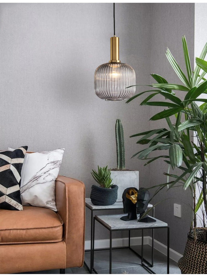Retro glaspendellampe – ColorVibe