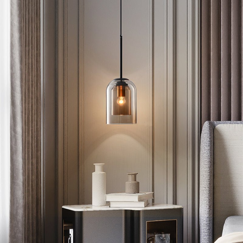 Elegant dobbelt glaslysekrone - AuraGlas