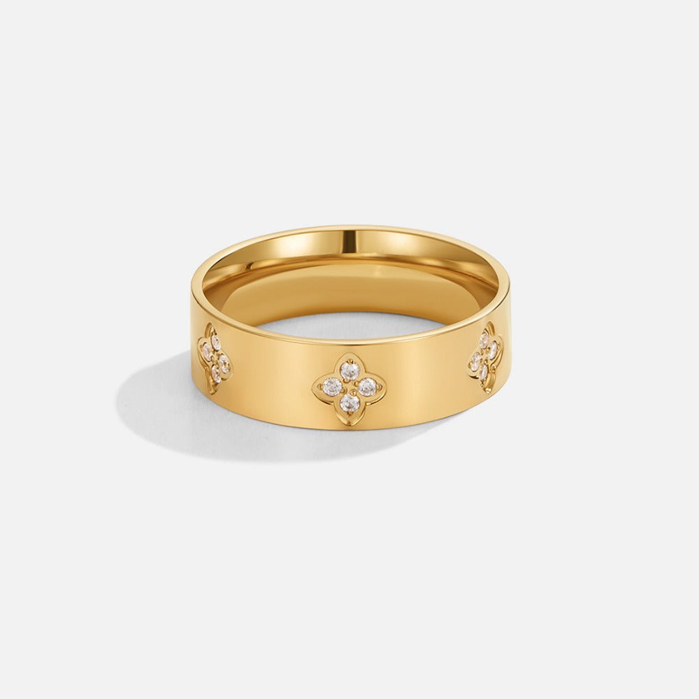 Guld Krystal Kløverring