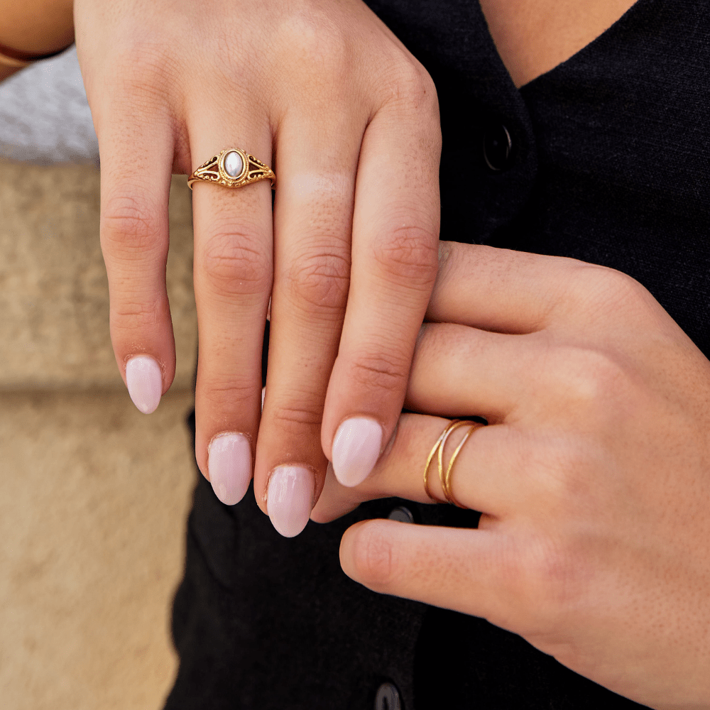Guld Uendelighed Loop Ring