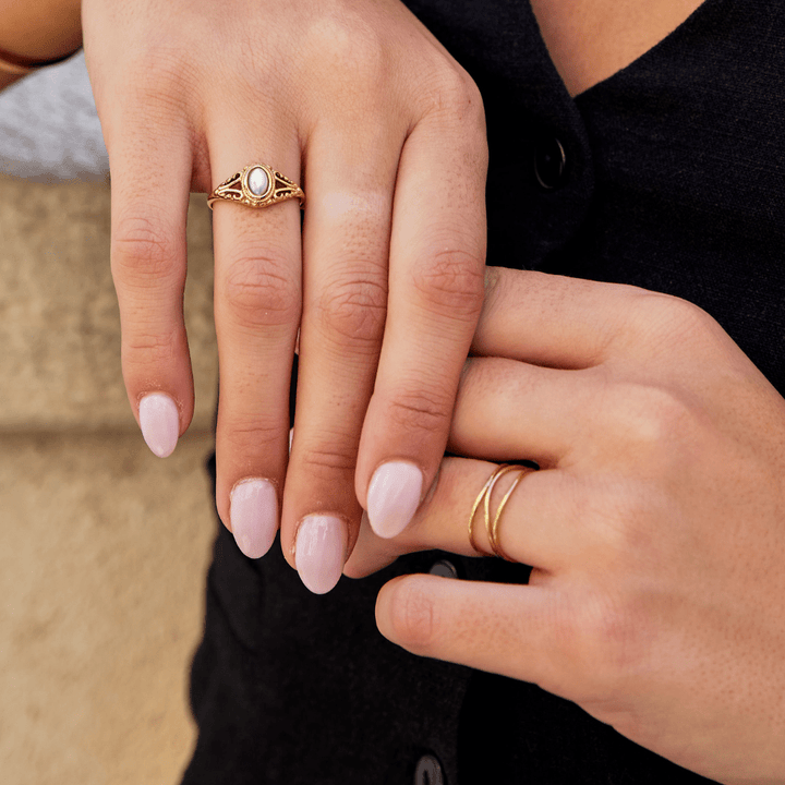 Guld Uendelighed Loop Ring