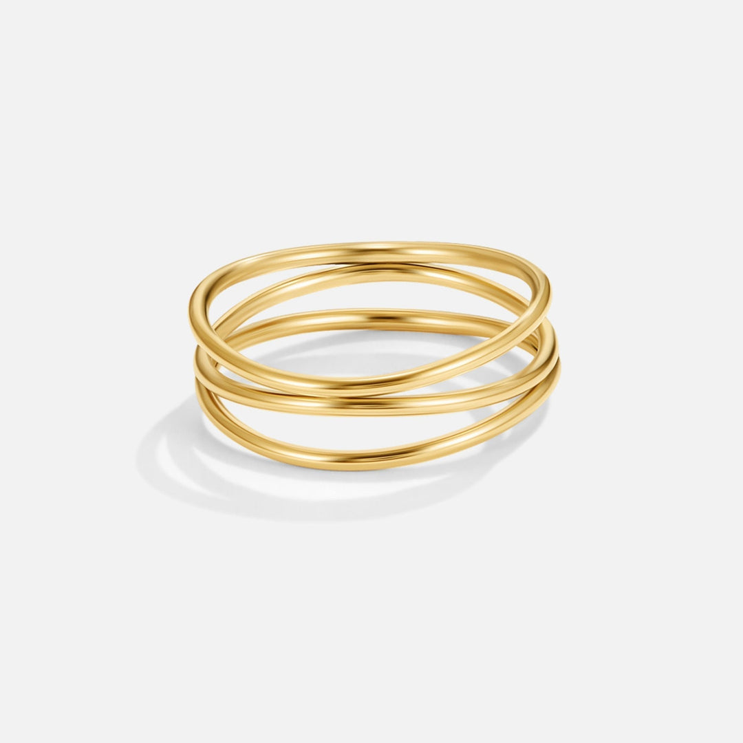 Guld Uendelighed Loop Ring