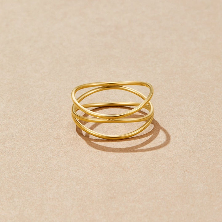 Guld Uendelighed Loop Ring