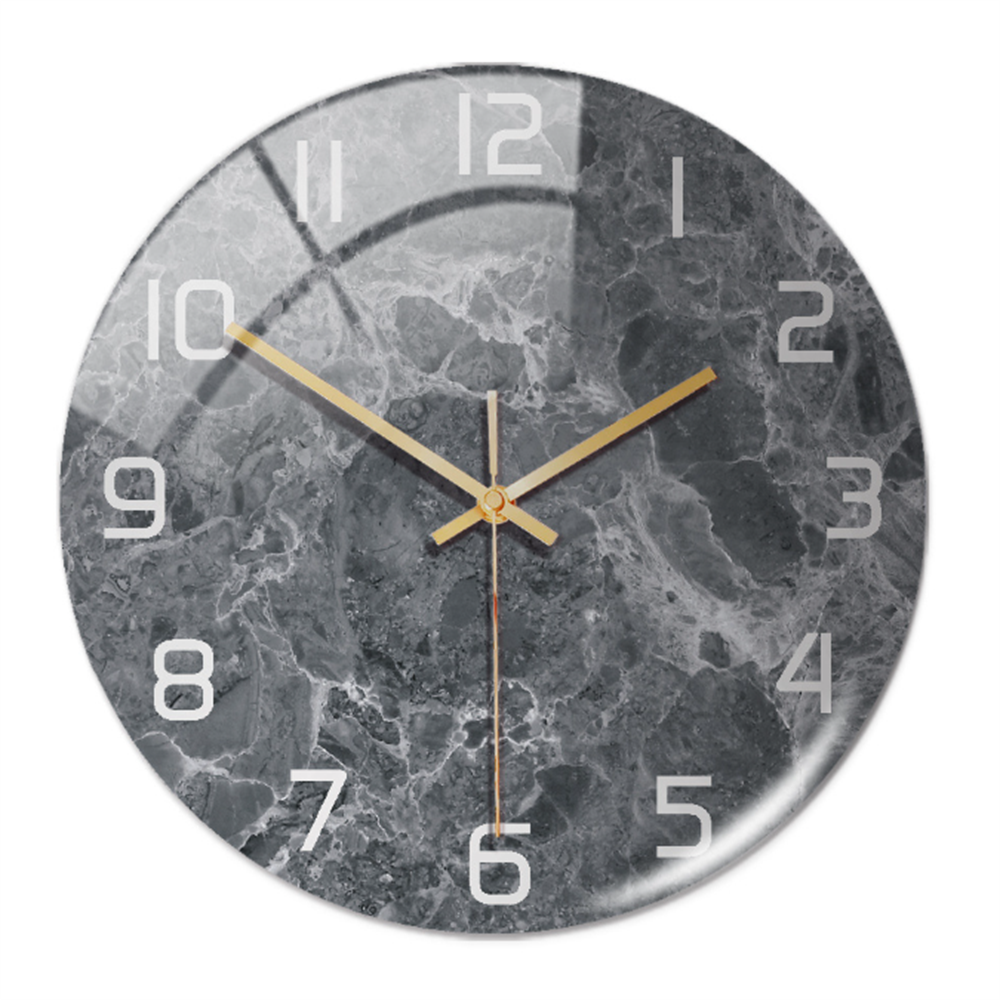 Elegant vægur med marmoreffekt – MarbleTime
