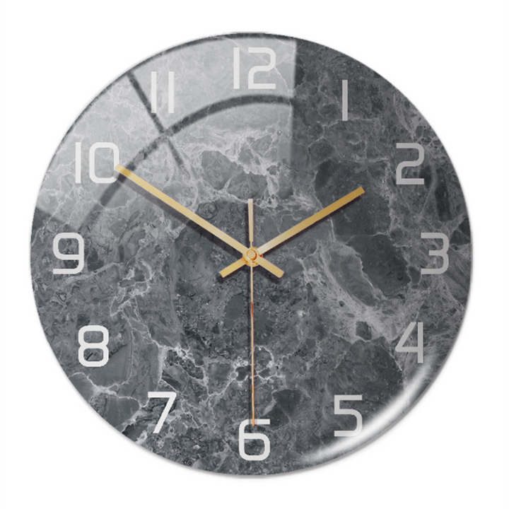 Elegant vægur med marmoreffekt – MarbleTime