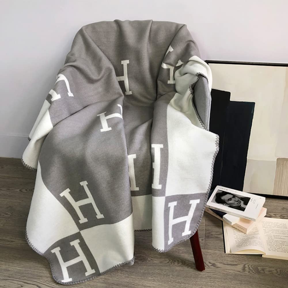 Premium plaid i cashmere og uld | Blødt og luksuriøst | Guld
