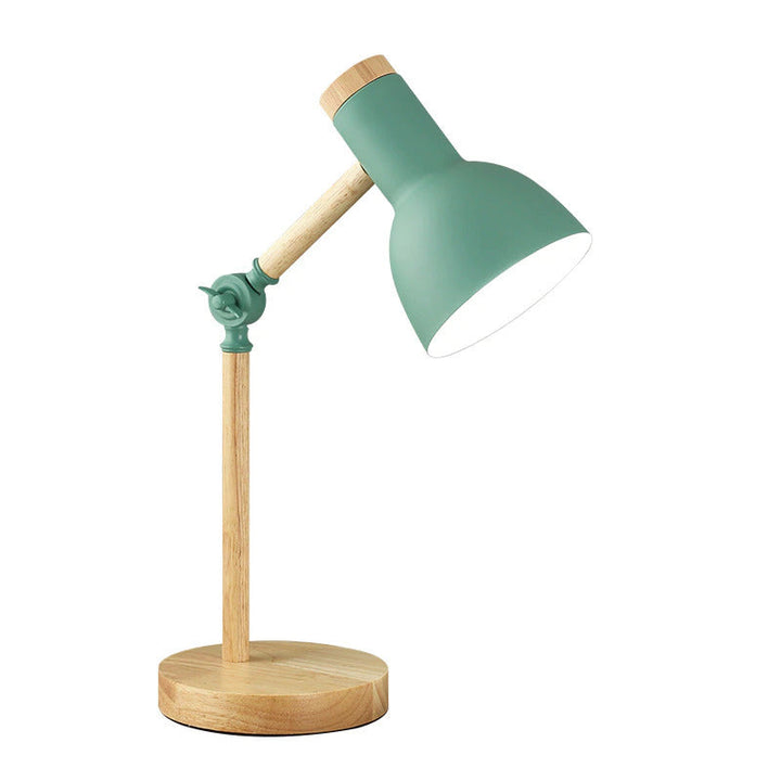 Skandinavisk bordlampe i træ - LumiNord