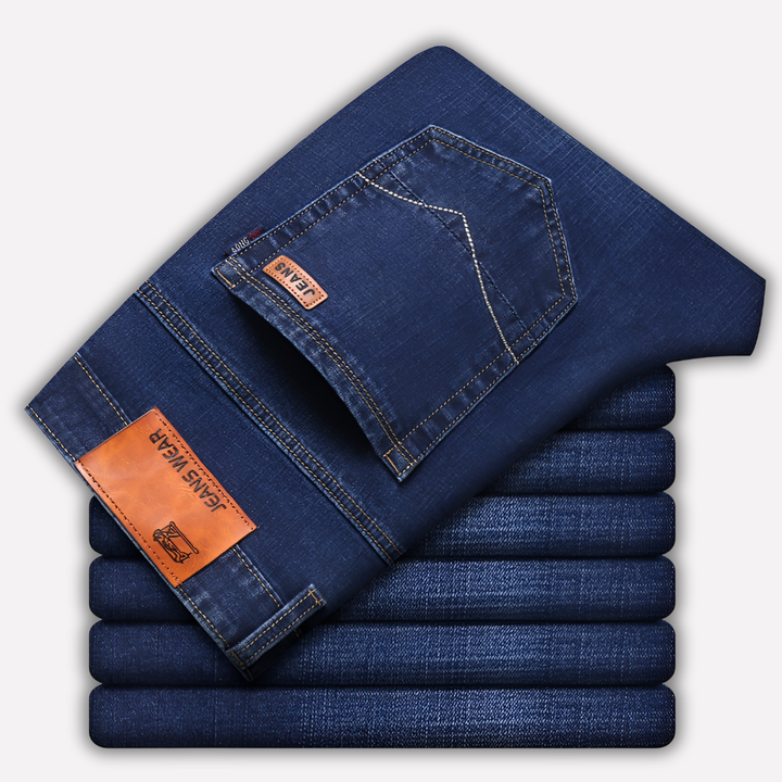 Jeans med lige ben til mænd – slidstærkt denim