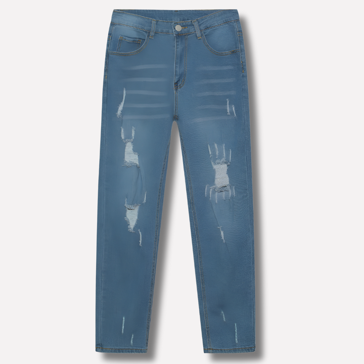 Herrejeans med slim fit og stretch