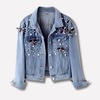 Iøjnefaldende denimjakke til kvinder