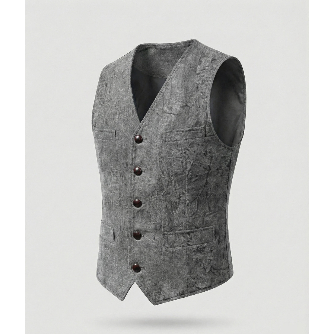 Elegant traditionel herrevest med knapper