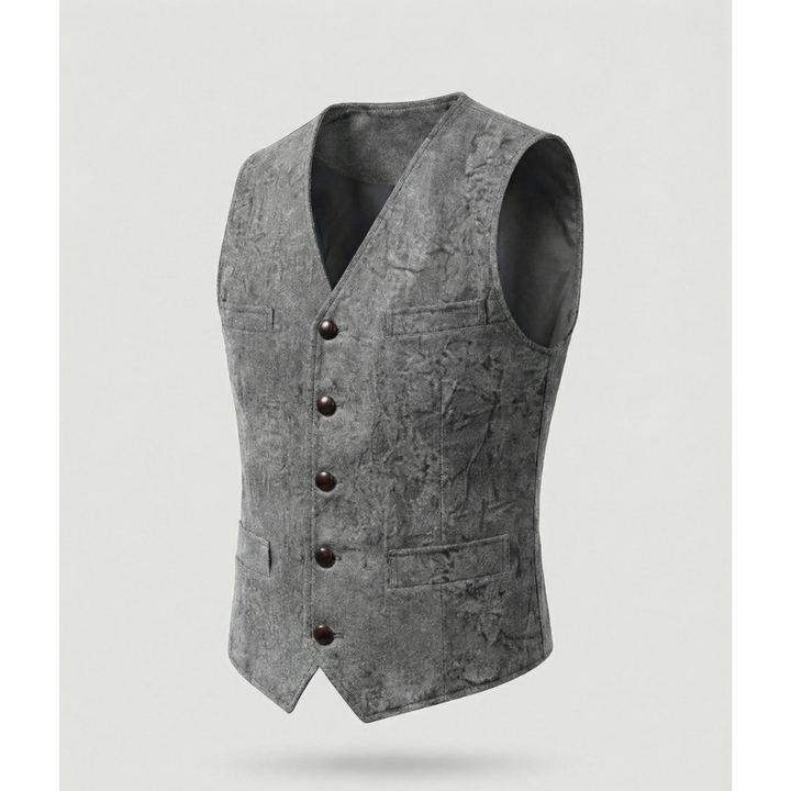 Elegant traditionel herrevest med knapper