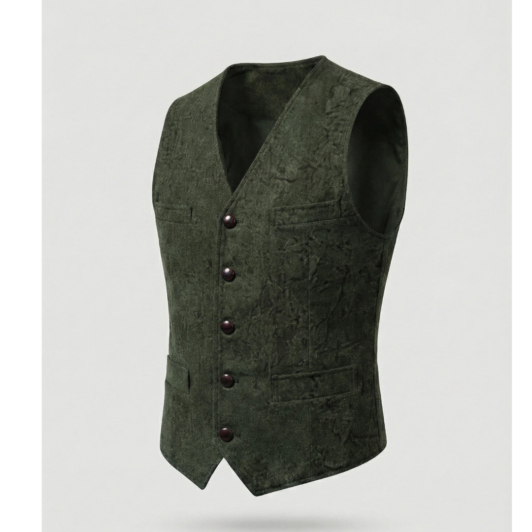 Elegant traditionel herrevest med knapper
