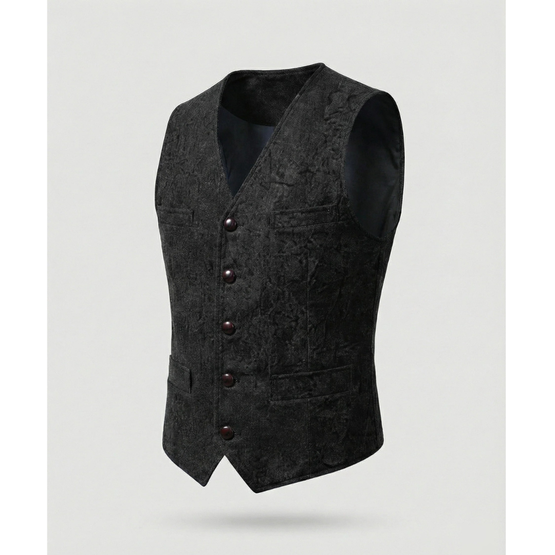 Elegant traditionel herrevest med knapper