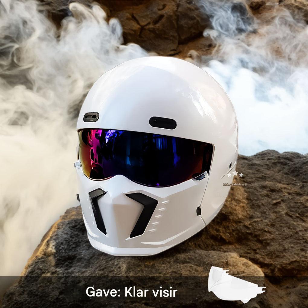 Motorcykelhjelm – DOT- og ECE-godkendt, tidløst look