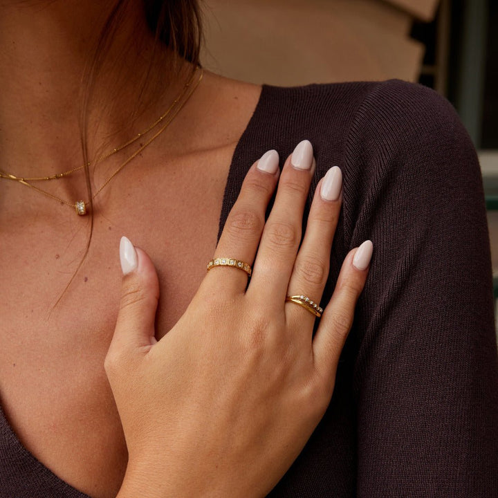 Hera Guld Krystalring