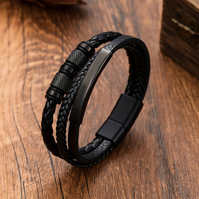 Herrearmbånd | Flettet design | Magnetisk lukning