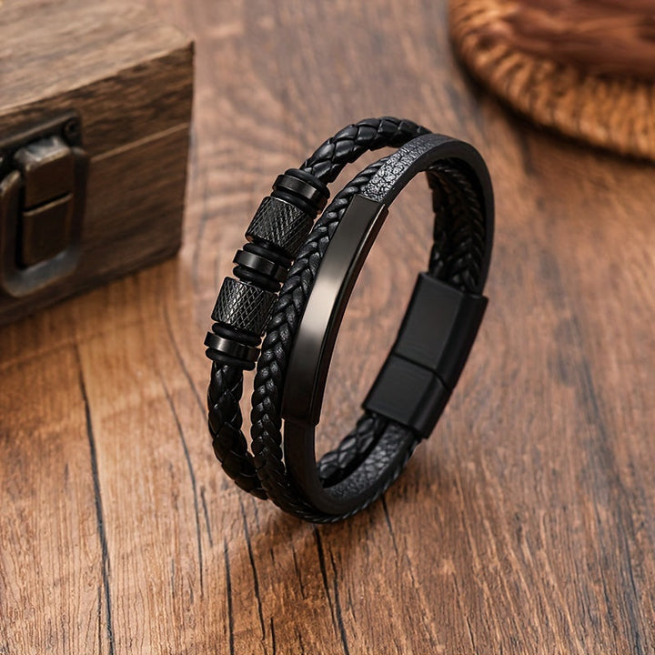Herrearmbånd | Flettet design | Magnetisk lukning