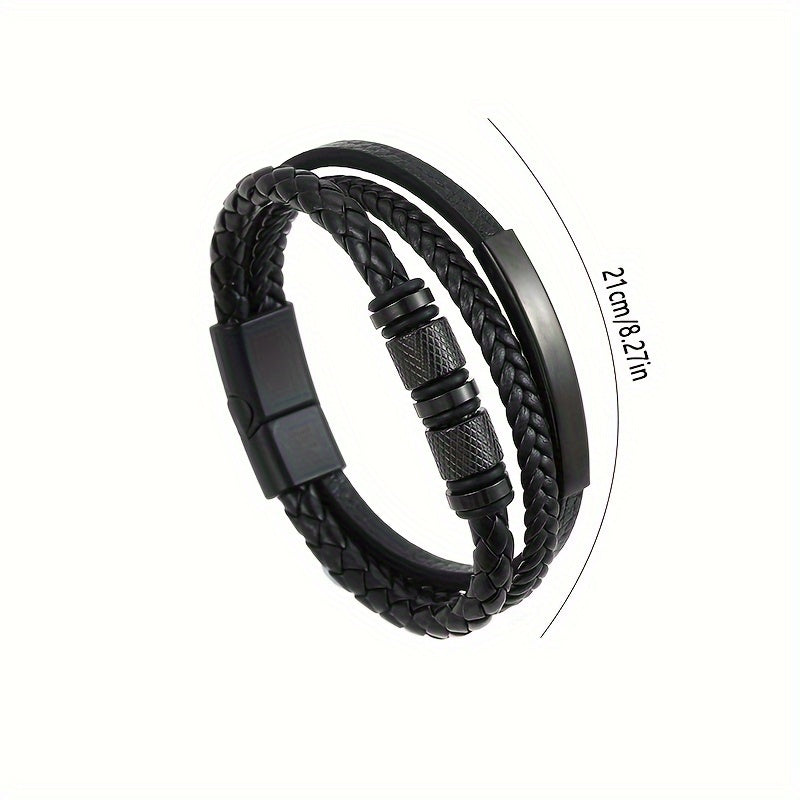 Herrearmbånd | Flettet design | Magnetisk lukning