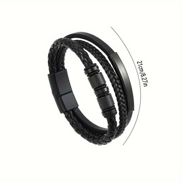 Herrearmbånd | Flettet design | Magnetisk lukning