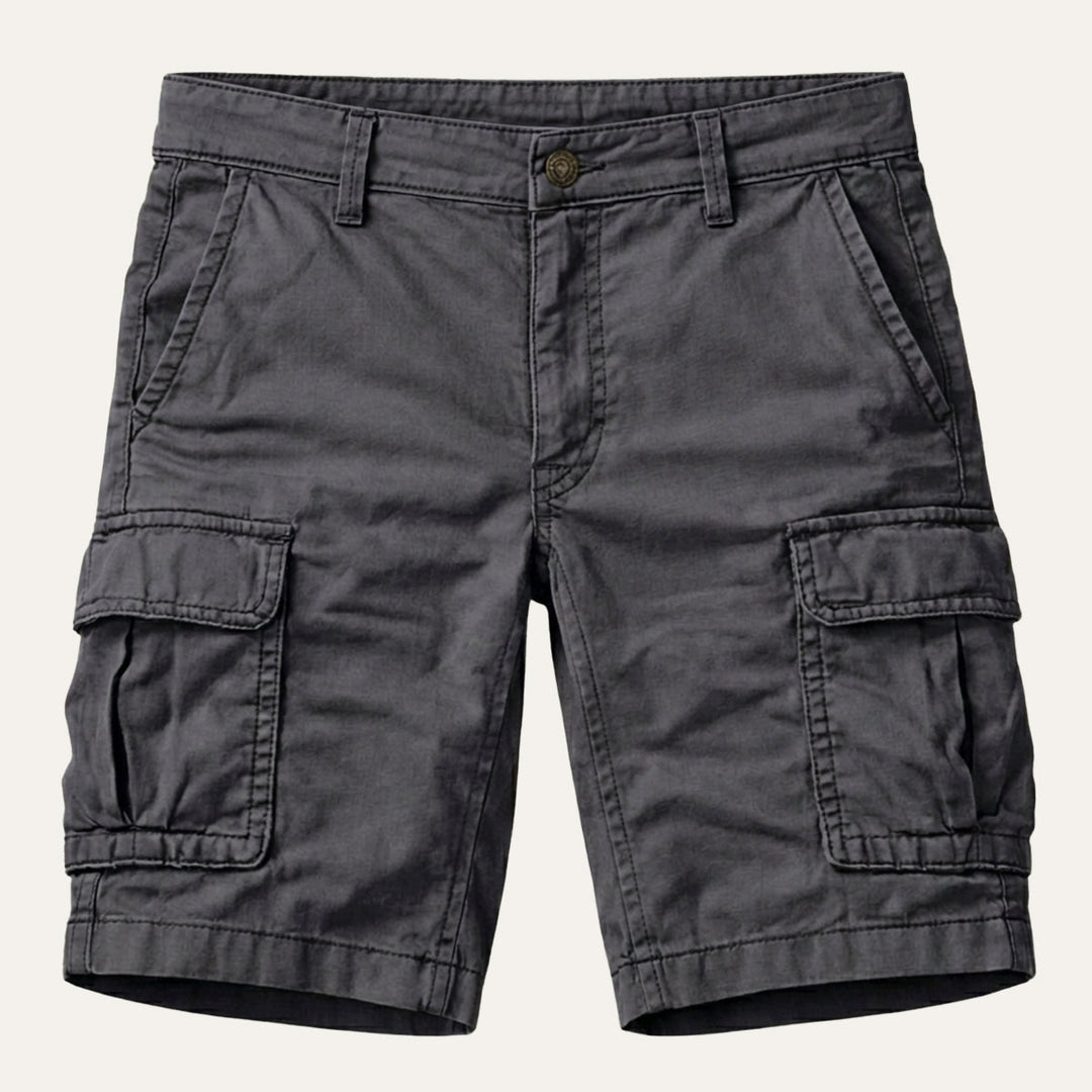 Cargoshorts til mænd med lommeklapper