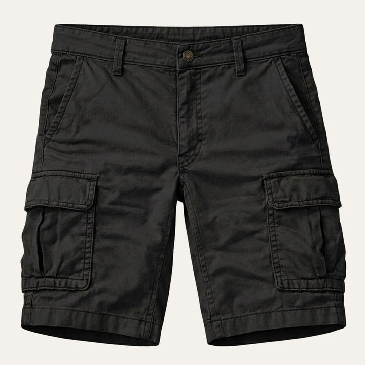 Cargoshorts til mænd med lommeklapper