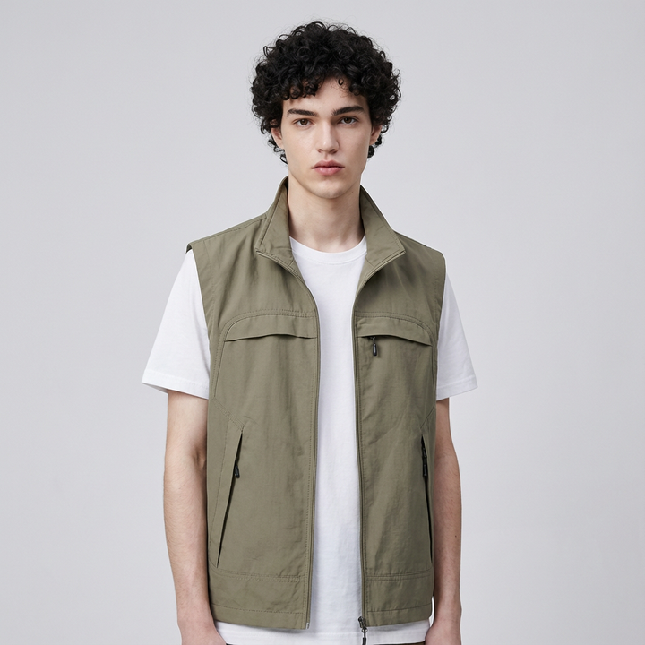 Herre Hurtigtørrende vest – Funktionelt design med aktiv stil