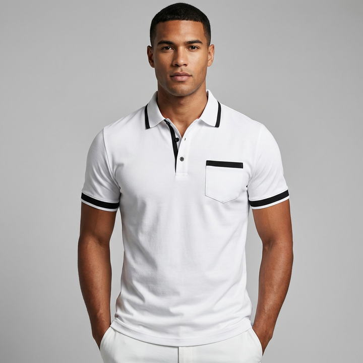 Elegant herrepoloshirt – alsidig og stilfuld