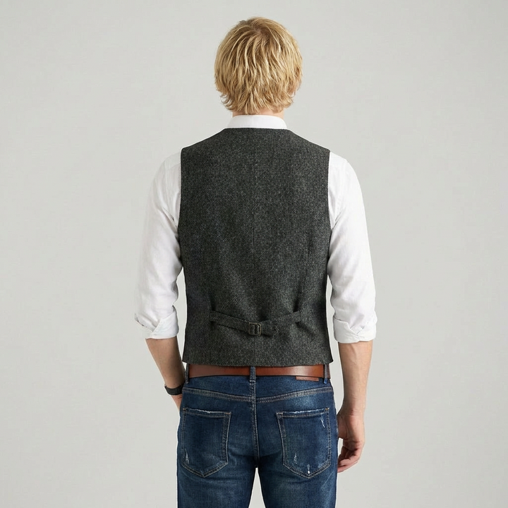 Elegant jakkesætsvest til mænd – Raffineret lagdelt til formelt look