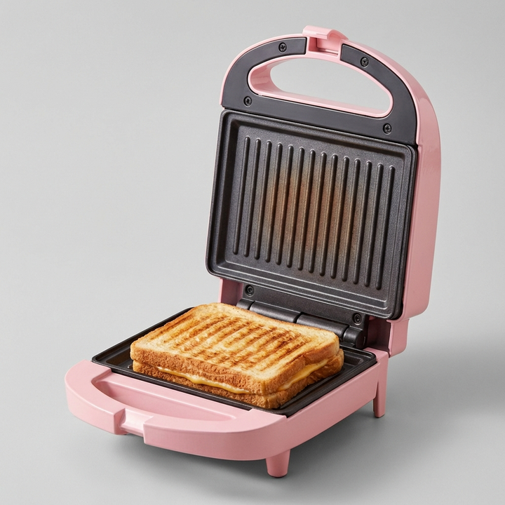 2-i-1 sandwichmaskine og brødrister