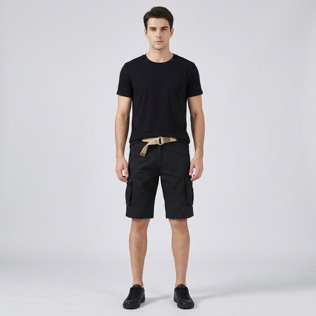 Herre cargo shorts med flere lommer