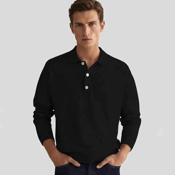 Herre bomuldspoloshirt