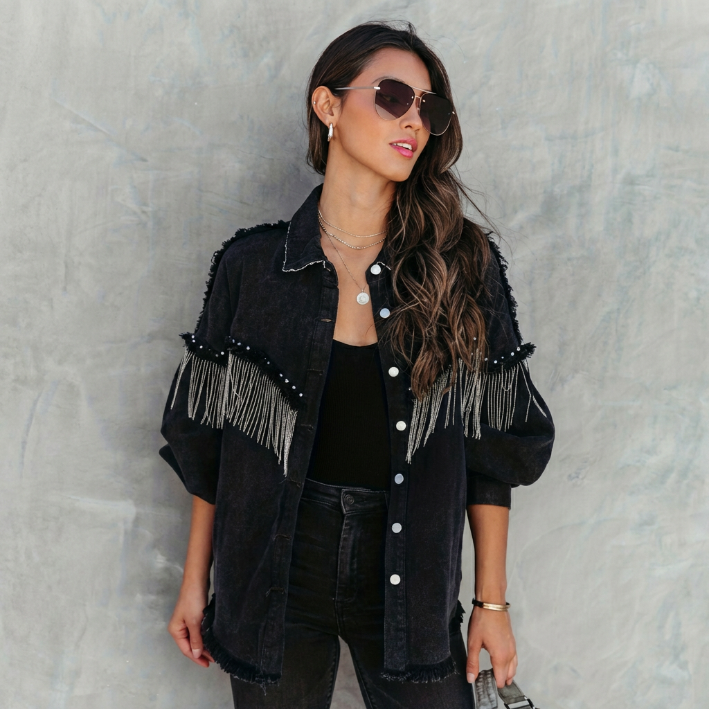 Cowgirl-stil denimjakke