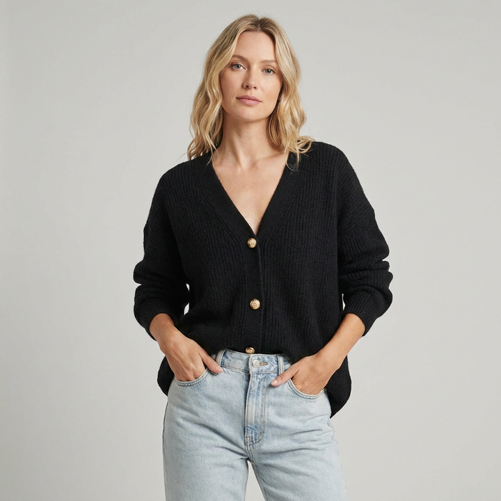 Stilfuld Damevest Med Knapper