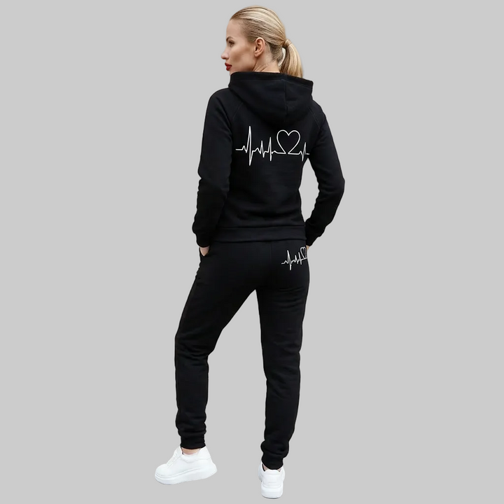 Yohanna - Stilfuldt Hoodie og Joggingbukser