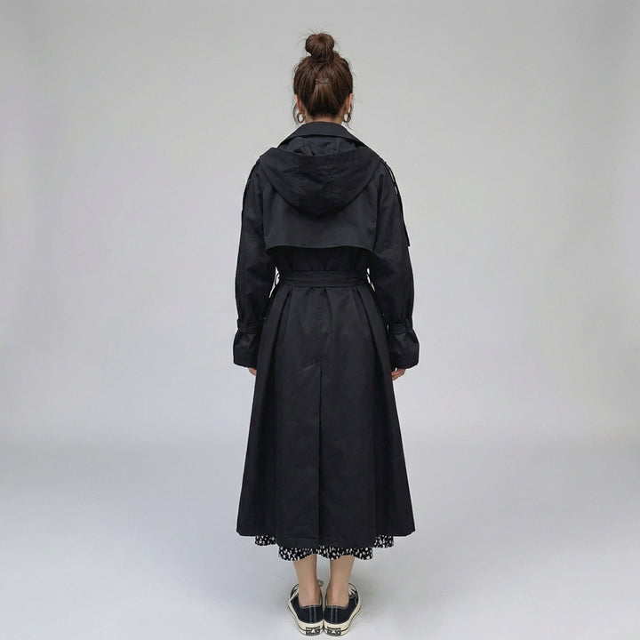 Ebonie - Ekstra Lang Flowing Oversized Casual Trenchcoat til Kvinder