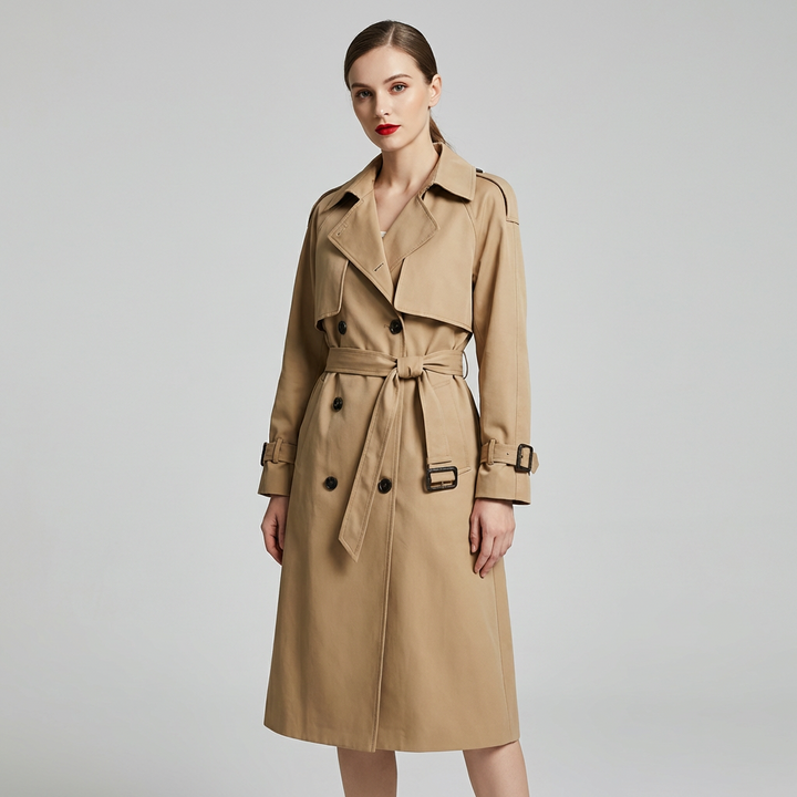 Yvette - Elegant Windbreaker Coat til Kvinder