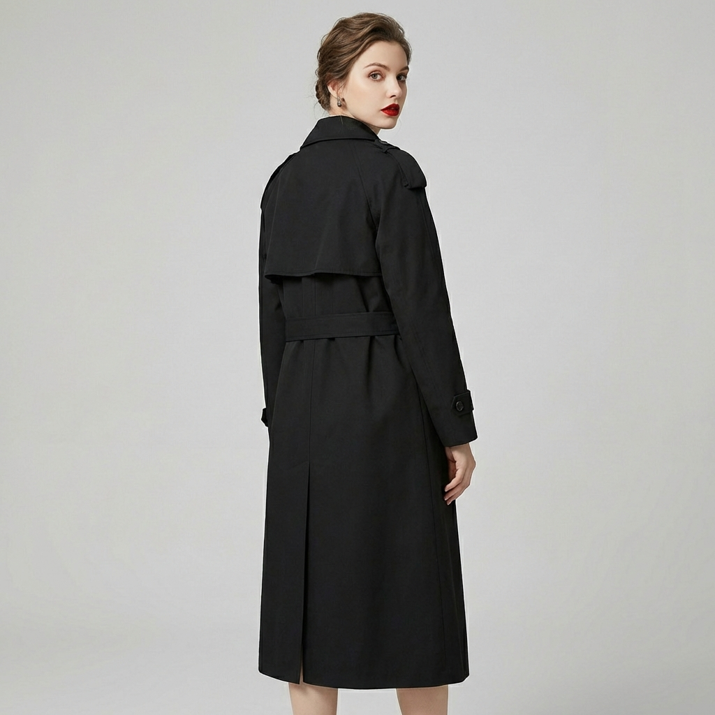 Unnie - Elegant Koreansk Trenchcoat til Kvinder