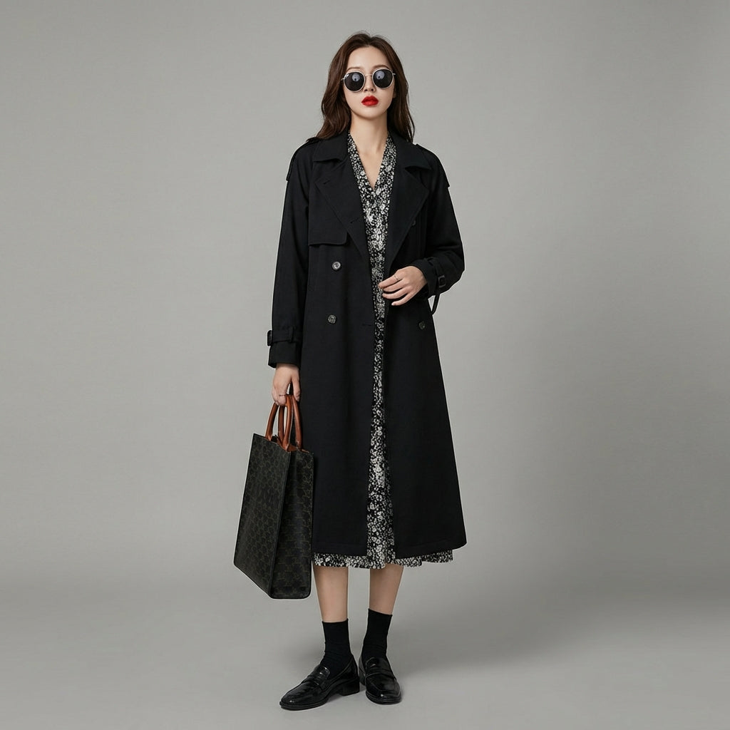 Yvette - Elegant Windbreaker Coat til Kvinder
