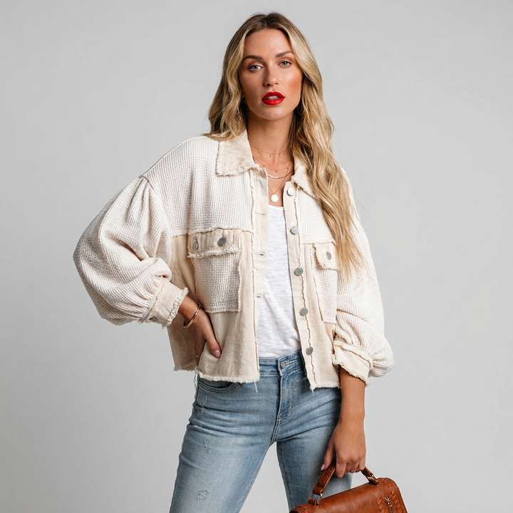 Gisele - Stilfuld Cropped Jakke til Kvinder