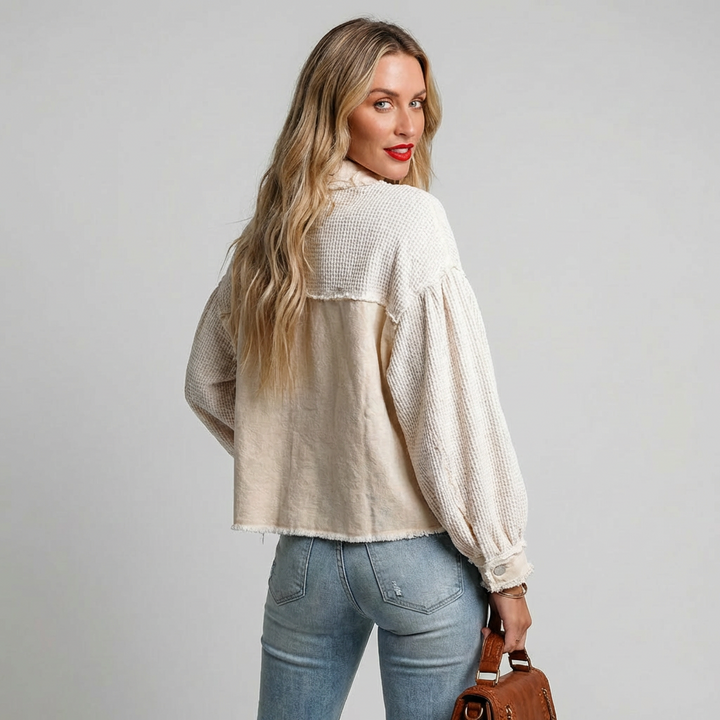Gisele - Stilfuld Cropped Jakke til Kvinder