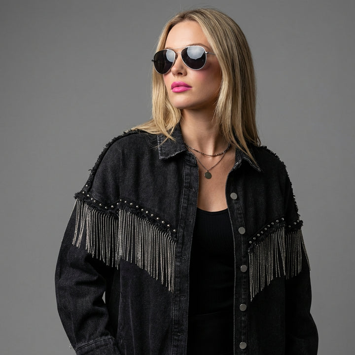 Cowgirl-stil denimjakke