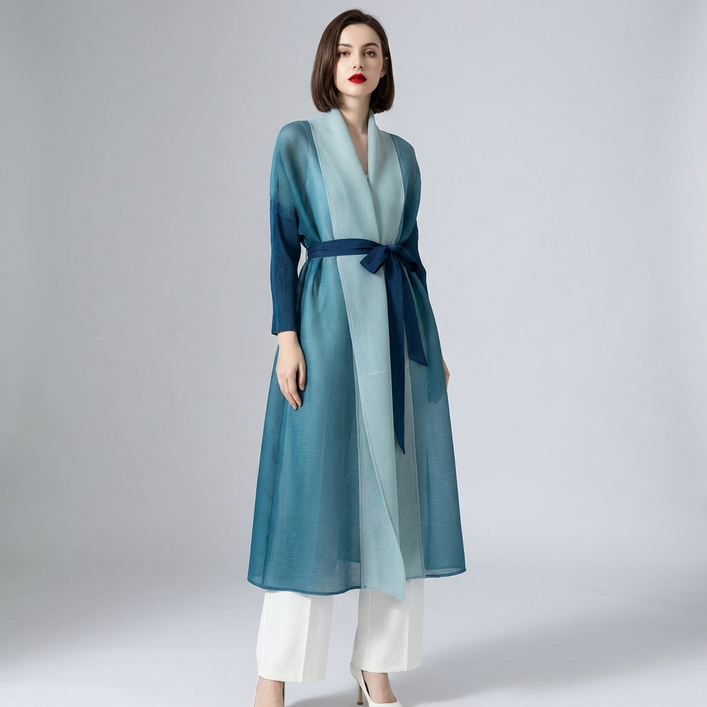 Hiraya - Luksuriøs Langærmet Trenchcoat